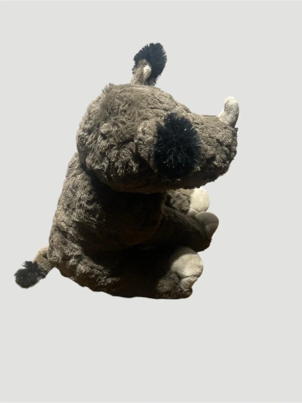 The Petting Zoo CUTE SOFT GRAY RHINO RHINOCEROS 10